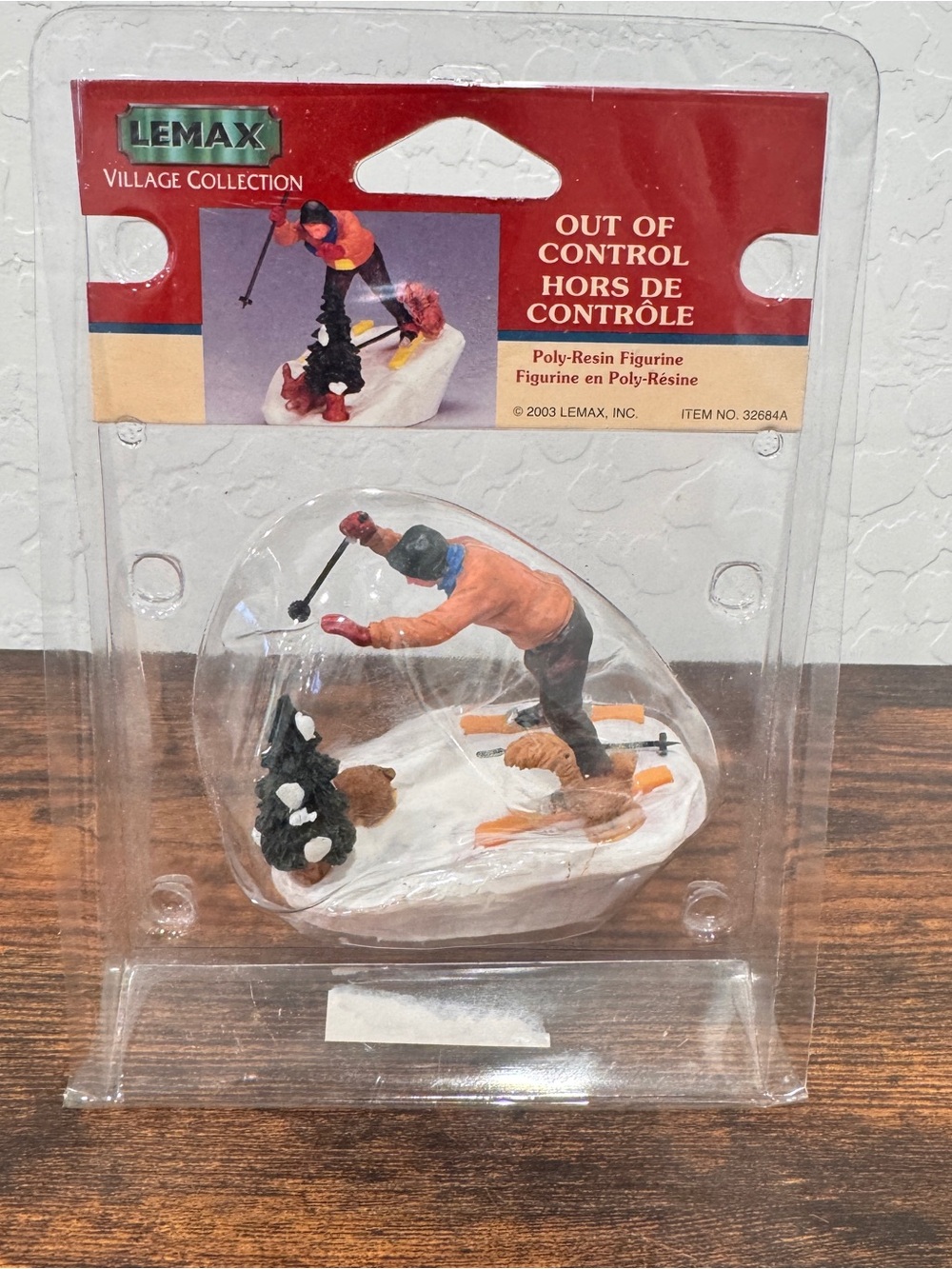 Lemax Village Collection Out of Control Skiing Figurine New Christmas Holiday